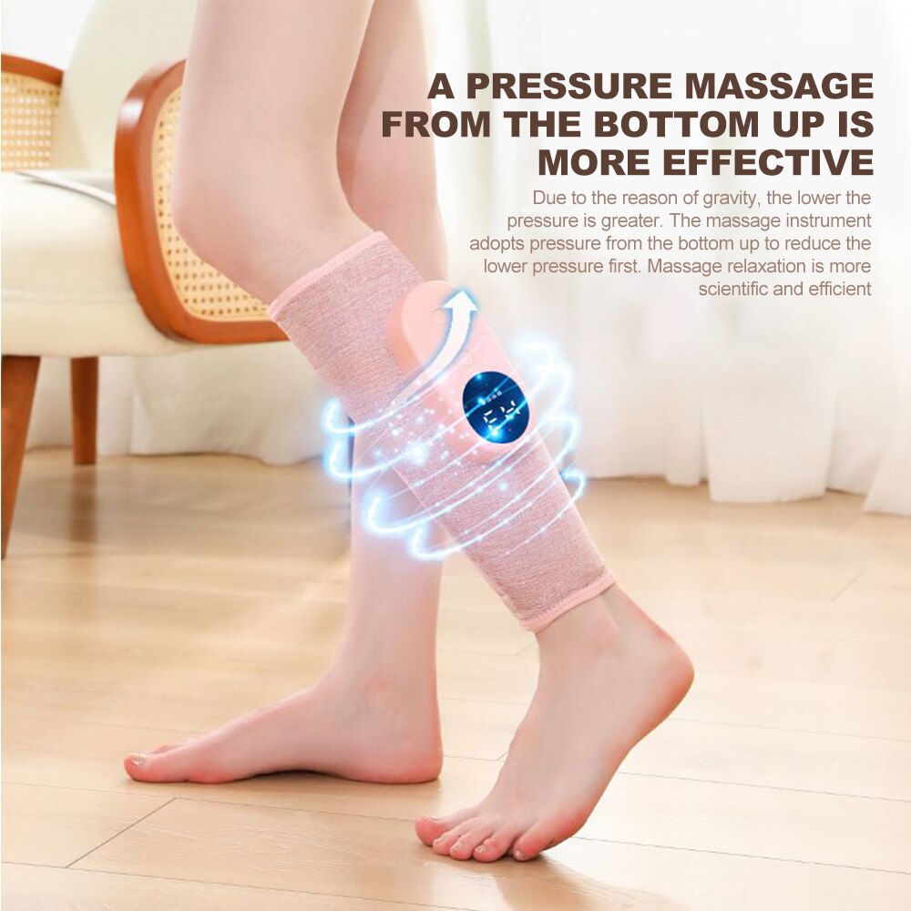 Electric Knee Massager Device Heating Pads Pain Relief Hot Compress Calf Arthritis Knie Instrument Physiotherapy Leg Massage