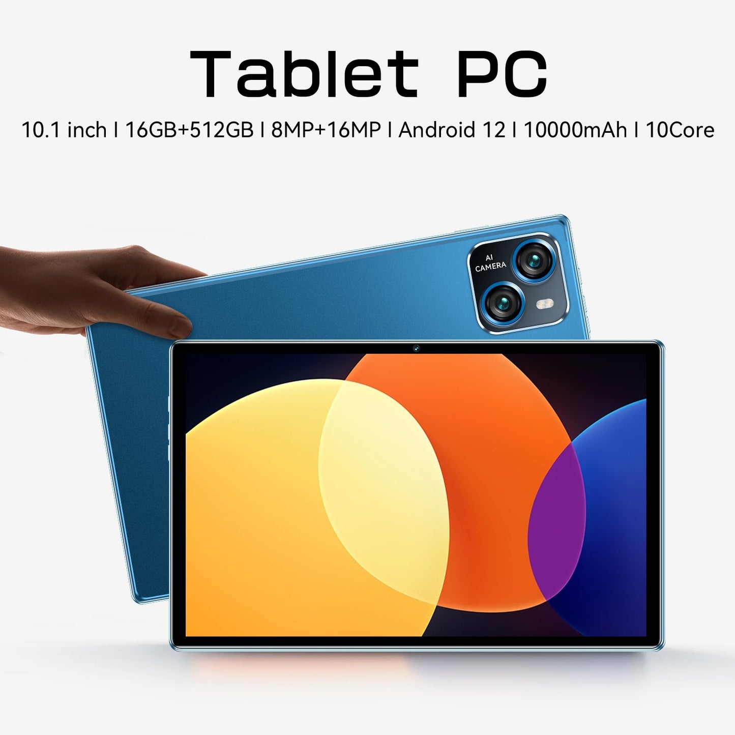 2023 Tablet Android Pad 5 Pro 10.1Inch HD 16G +512GB Global Tablette 5G Dual SIM Card or WIFI Google Play Tablets For Laptops PC