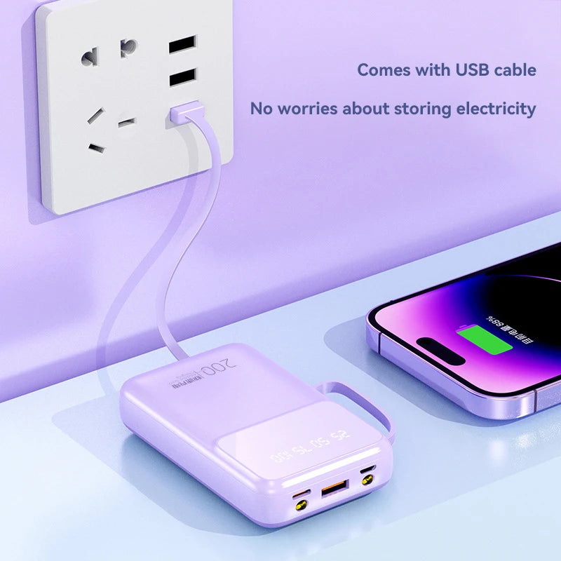 10000mah Mini Power Bank 66w Super Fast Charging External Battery Charger For iphone Samsung Xiaomi Pd 20w Fast Charge Powerbank
