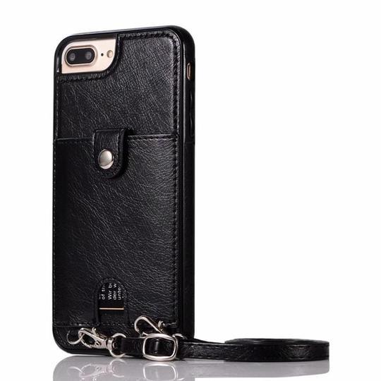Cross Body Leather Wallet Phone Case