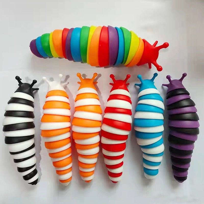 Rainbow 3D Slug Fidget Toy