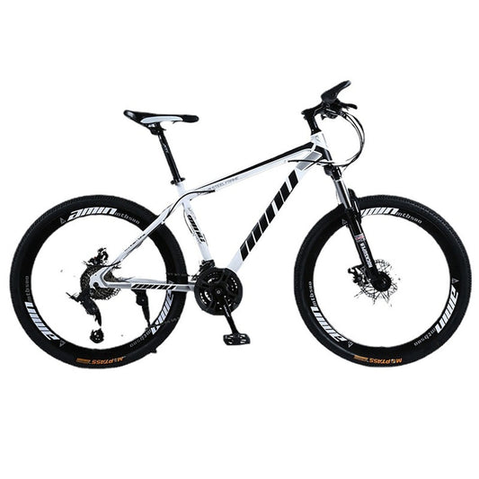 24 Inch Mountain Bike 24 Speed Mountain Bike Double Disc Brake Thickened Frame Can Lock Thick Shock Absorber Front Fork