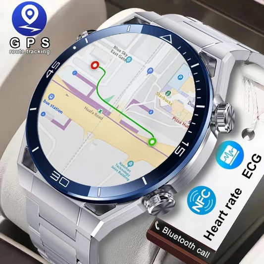 2023 ECG+PPG Bluetooth Call New NFC Smartwatch GPS Tracker Motion Bracelet Fitness For Huawei Watches Ultimate Smart Watch Men